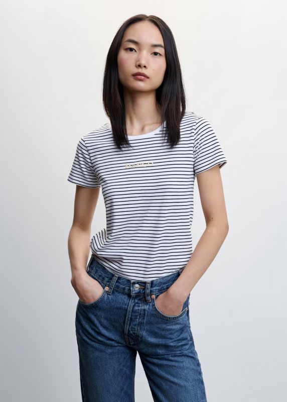 Футболка Mango XXS (13-14+ років) смугаста