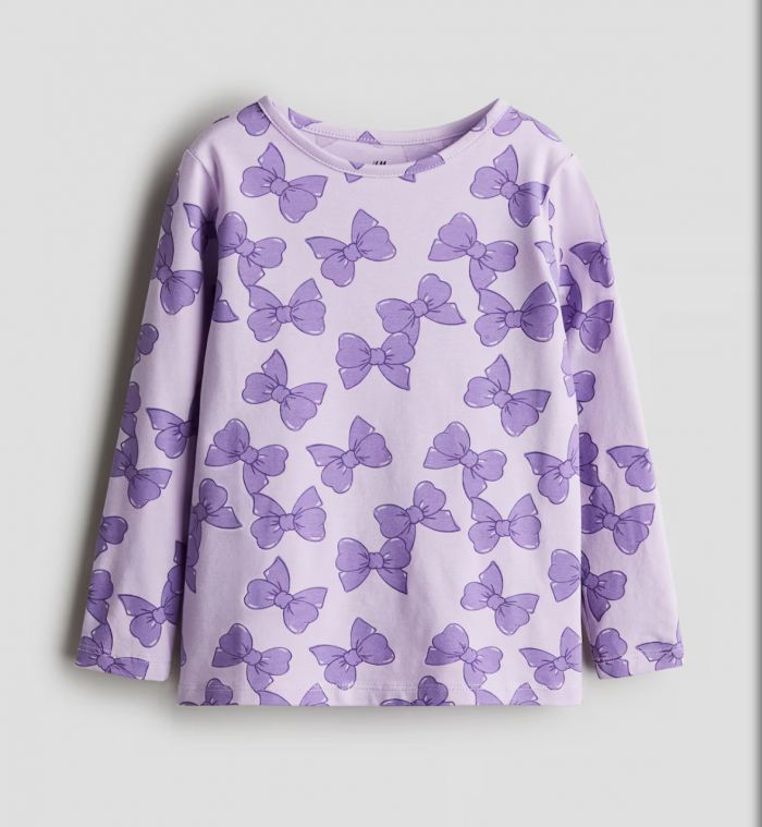 Лонгслів H&M від 1,5-2 до 4-6 років бузковий