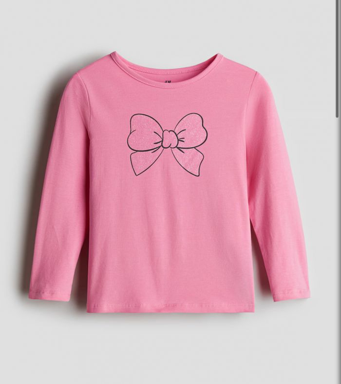 Лонгслів H&M на 1,5-2 / 4-6 та 8-10 років рожевий