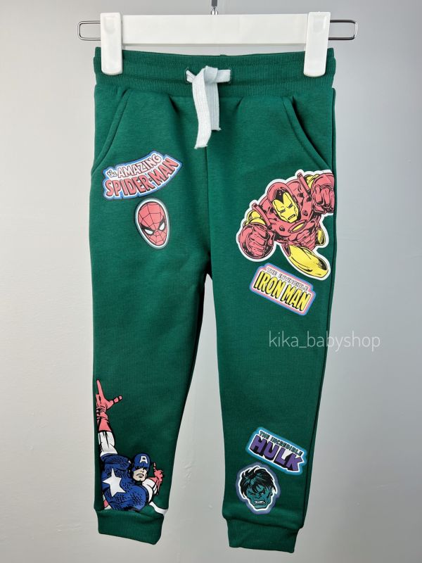 Джогери (штани) George 3-4 р.зелені з принтом