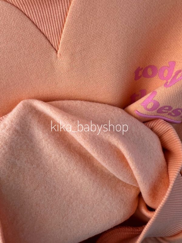 Костюм George 2-3 / 3-4 / 5-6 р. з утепленим світшотом помаранчевий