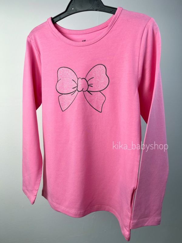 Лонгслів H&M на 1,5-2 / 4-6 та 8-10 років рожевий