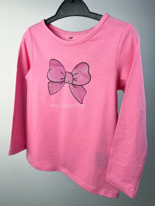 Лонгслів H&M на 1,5-2 / 4-6 та 8-10 років рожевий