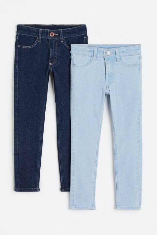 Джинси H&M 3-4 р / 9-10 р  (3-4 біьшомірять до 4-5 років) з утяжкою