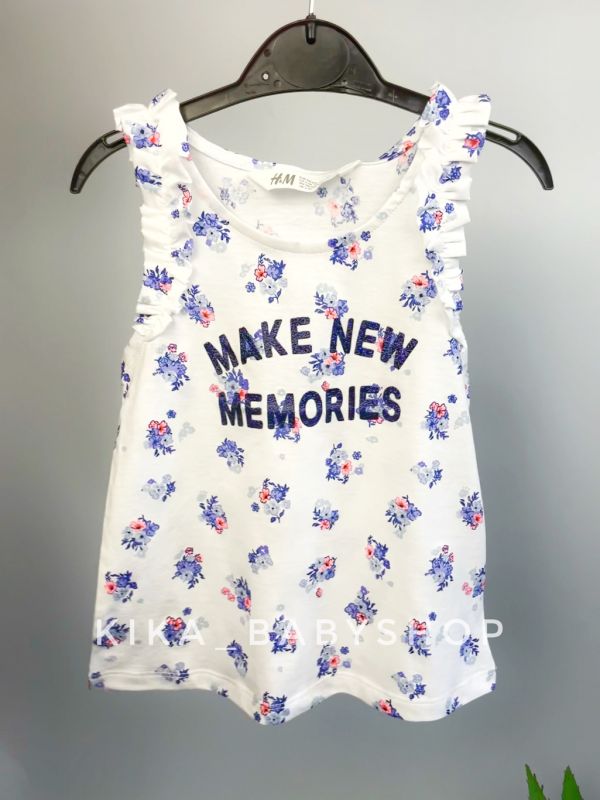 Майка H&M на 2-4 / 4-6 / 6-8 р з рюшами 