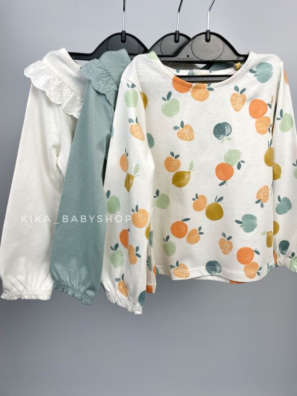 Лонгсліві Tu 9-12 / 12-18 м бавовняні  (є до комплекту легінси 9-12 та 12-18 м.)